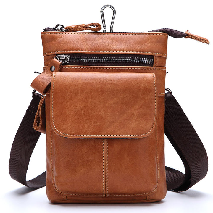 Multifunktions-Gürteltasche aus Leder für Herren 