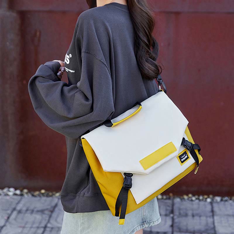 Umhängetasche für Herren, minimalistischer Oxford-Laptop-Rucksack mit großer Kapazität