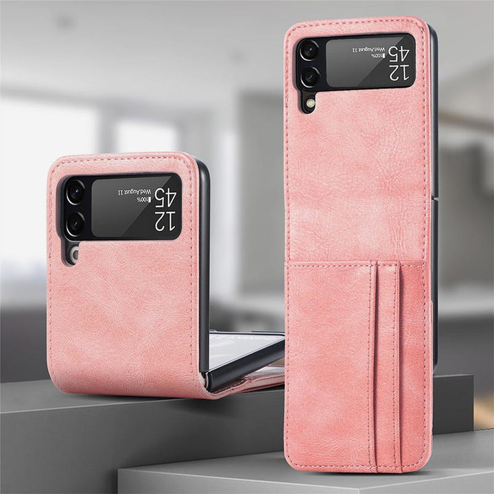 Samsung Galaxy Z Flip&amp; Z Flip 3 4 Handyhülle Leder-Handytasche mit Multi-Slot
