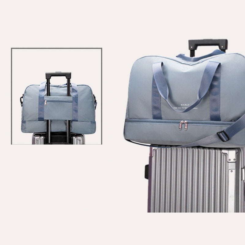 Reise-Sporttasche, trocken, nass, für die Abreise, Sporttasche, Weekender, Übernacht-Handtasche