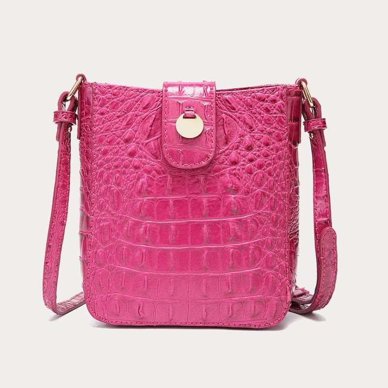 Umhängetasche für Damen, Retro-Krokodilmuster, Handytasche