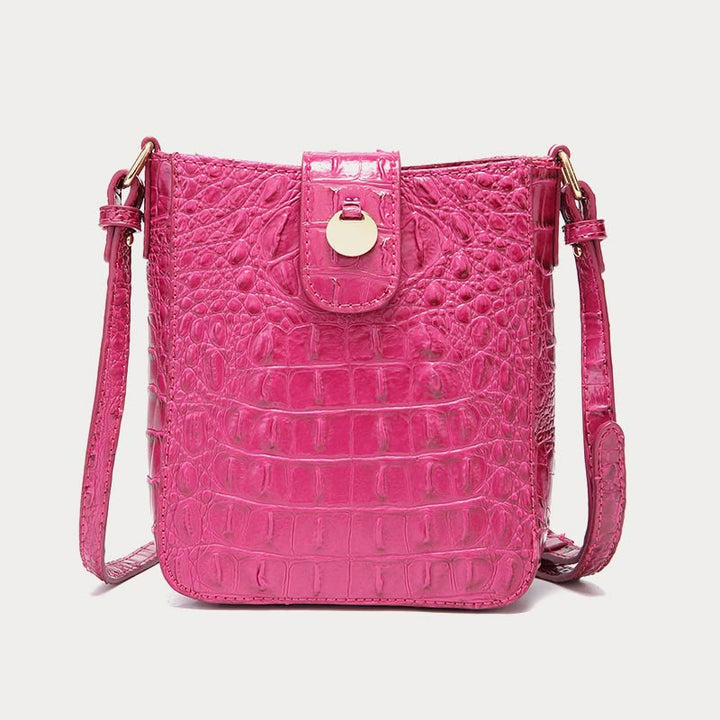 Umhängetasche für Damen, Retro-Krokodilmuster, Handytasche