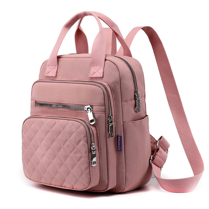Gesteppter Rucksack, stilvolle Umhängetasche für Damen, Reise- und Freizeitgeldbörsen