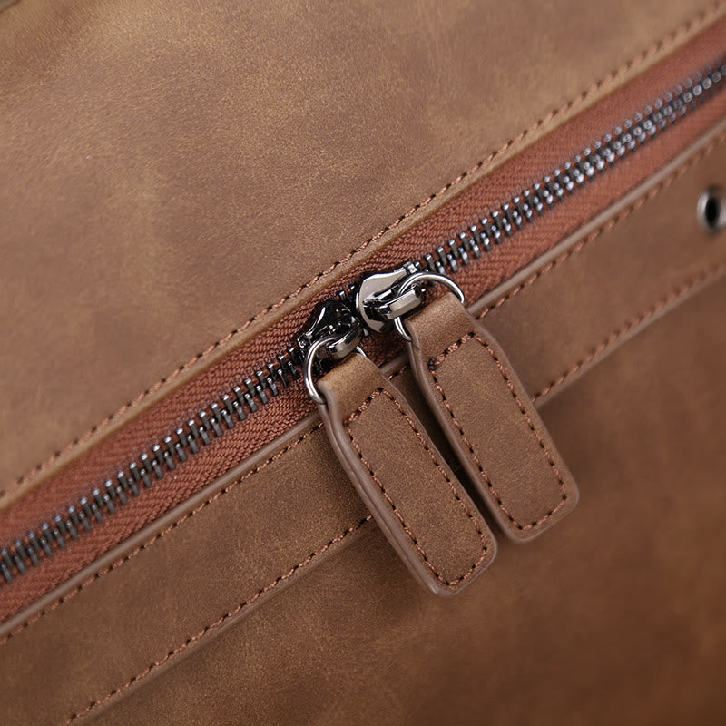 Retro-Schultertasche für Männer, leichter Crossbody-Tagesrucksack