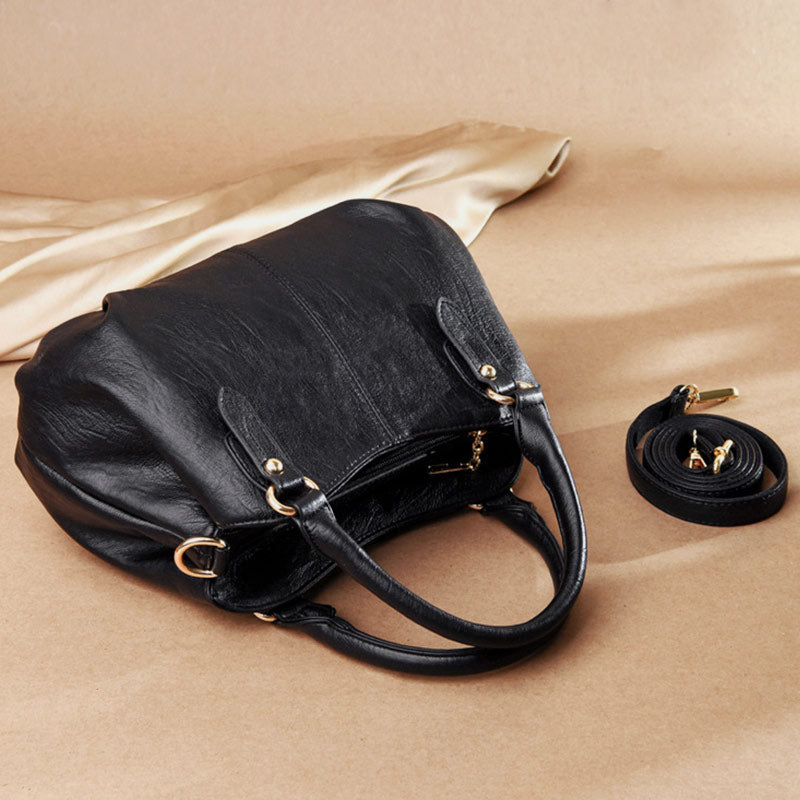 Elegante Handtasche im Vintage-Stil mit großem Fassungsvermögen und Umhängetasche