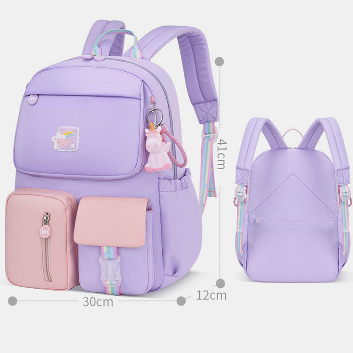 Leichter, wasserdichter, großer Kapazitäts-, bequemer, süßer Schulrucksack im College-Stil