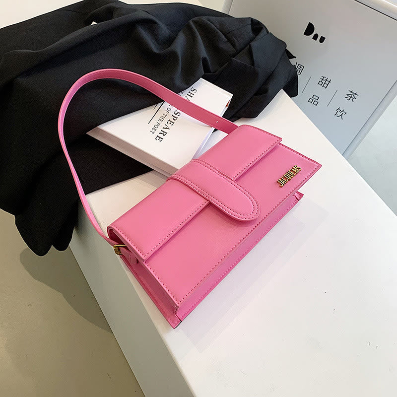 Umhängetasche für Damen, einfarbig, quadratisch, elegante Dating-Tasche