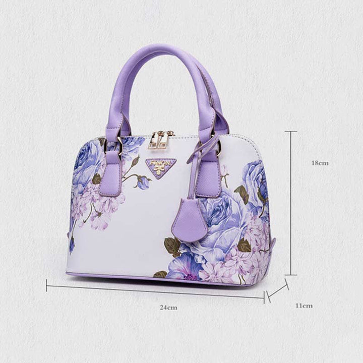Damen Umhängetasche mit Blumenmuster, Umhängetasche, Schultertasche