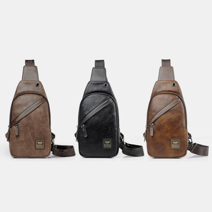 Vintage Schultertasche mit großem Fassungsvermögen