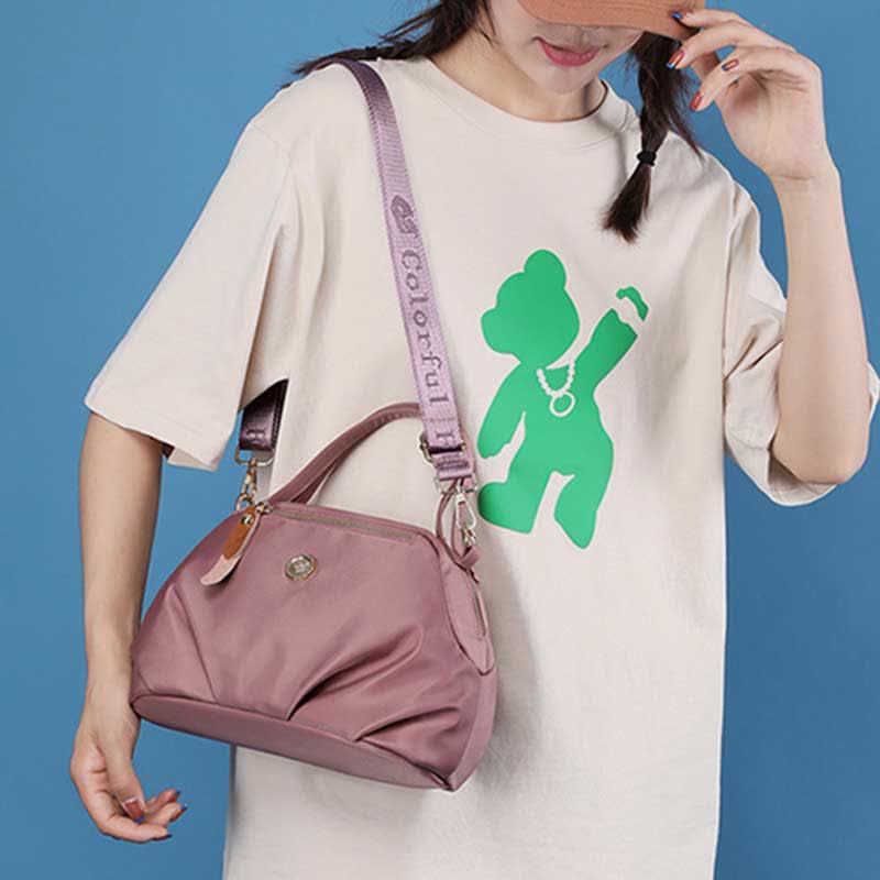 Kleine Umhängetasche aus Nylon, leicht, wasserdicht, Schulterhandtasche für Damen und Mädchen