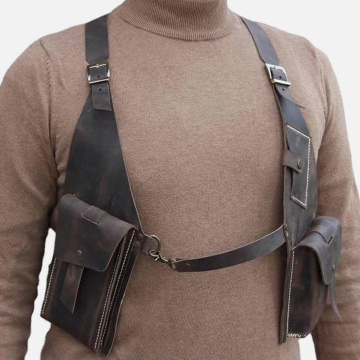 Steampunk Schulter Achselhöhle Tasche Für Männer Outdoor Medieval Unterarm Satchel