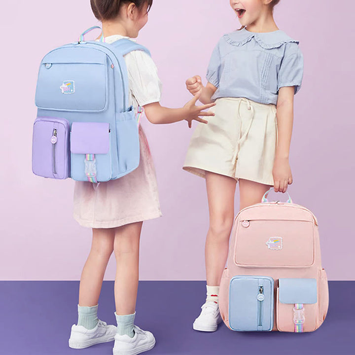 Leichter, wasserdichter, großer Kapazitäts-, bequemer, süßer Schulrucksack im College-Stil