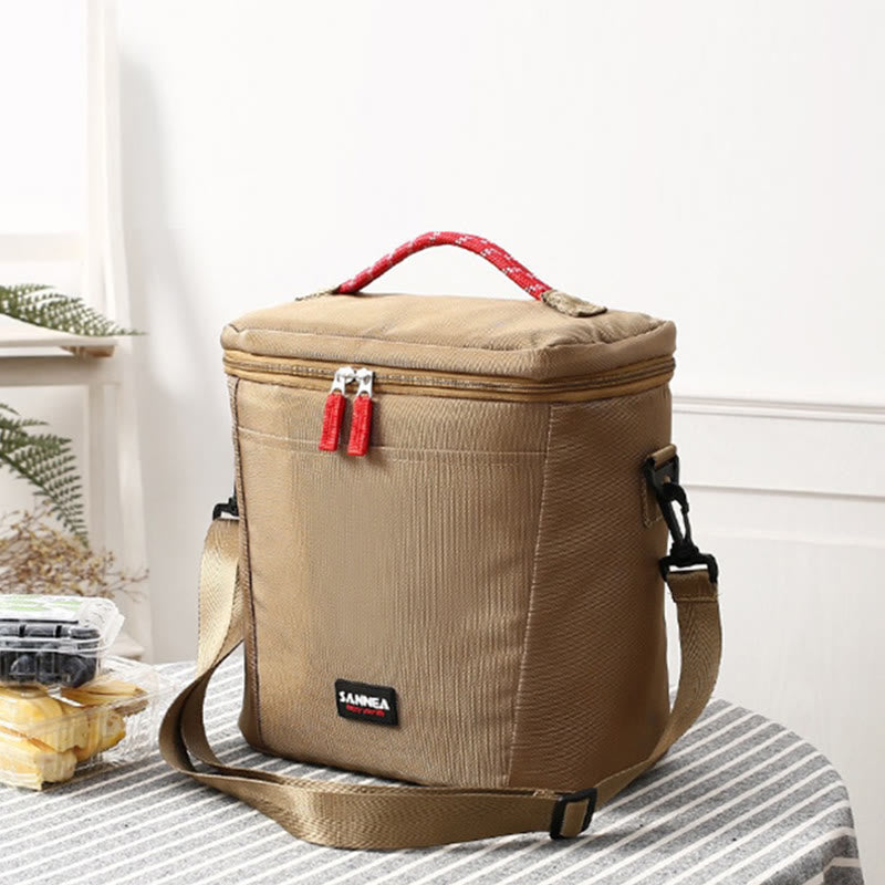 Kleine Kühltasche für Picknickarbeit, Oxford Crossbody Lunch Bag