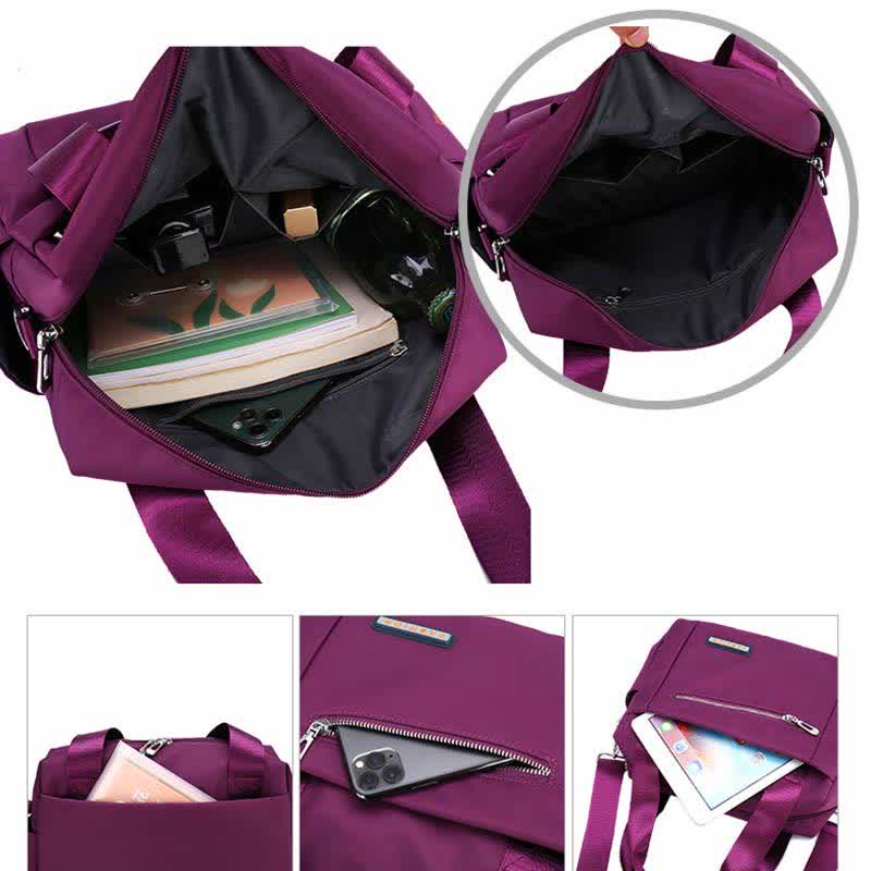 Leichte Umhängetasche für Damen, große Handtasche, Schultertasche mit Tragegriff oben