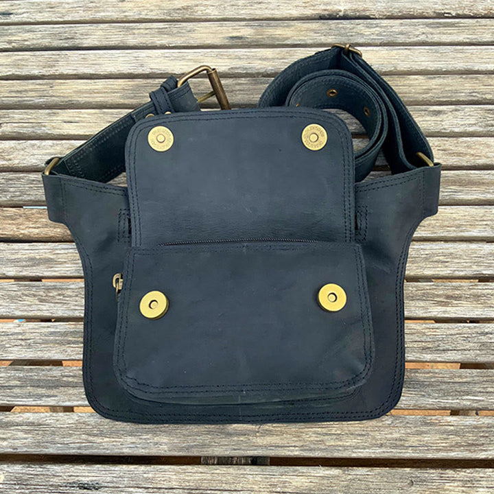 Hüfttasche für den Außenbereich, mit Retro-Schnalle, Utility-Gürteltasche