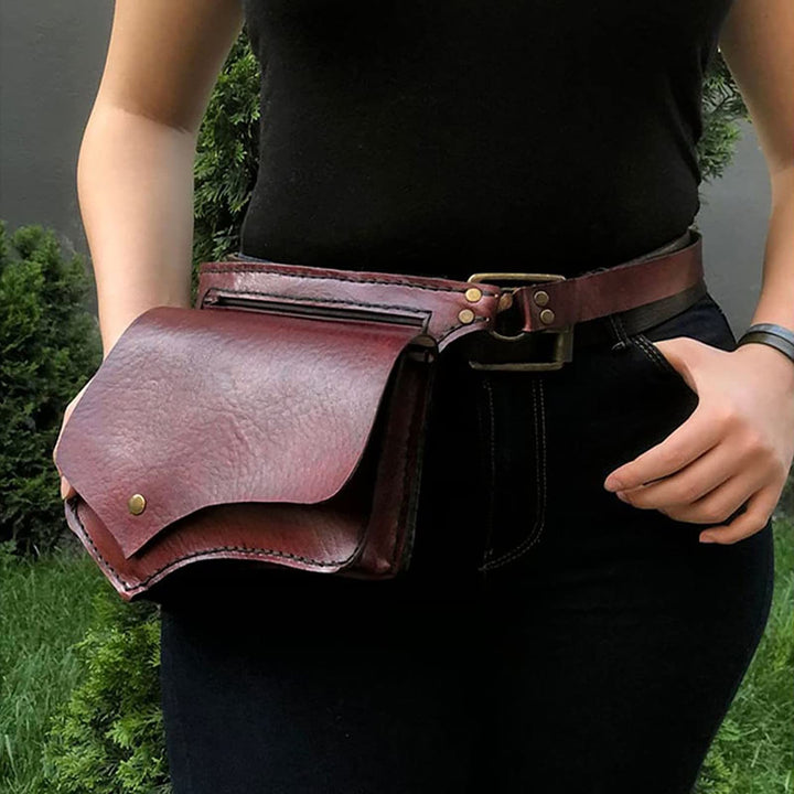 Gürteltasche für Damen, Retro, täglich, Umhängetasche mit großer Kapazität