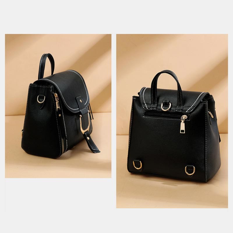 Rucksack für Damen, große Kapazität, Retro-Vintage-Multifunktions-Umhängetasche