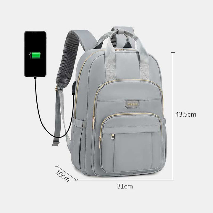 Rucksack für Damen, multifunktional, für den Alltag, Reisen und Freizeit, großes Fassungsvermögen