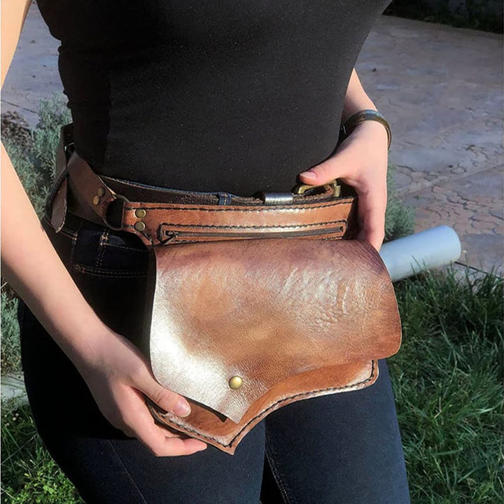 Gürteltasche für Damen, Retro, täglich, Umhängetasche mit großer Kapazität