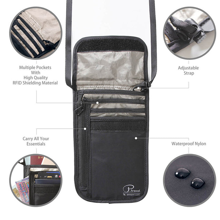 Multifunktionaler wasserdichter RFID-Reisepasshalter