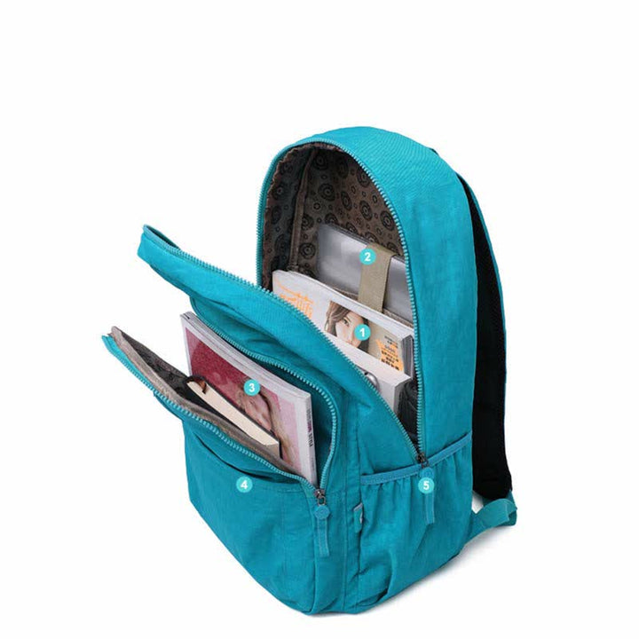 Leichter Wander-Tagesrucksack aus Nylon für den Außenbereich, Reiserucksack für Frauen und Mädchen