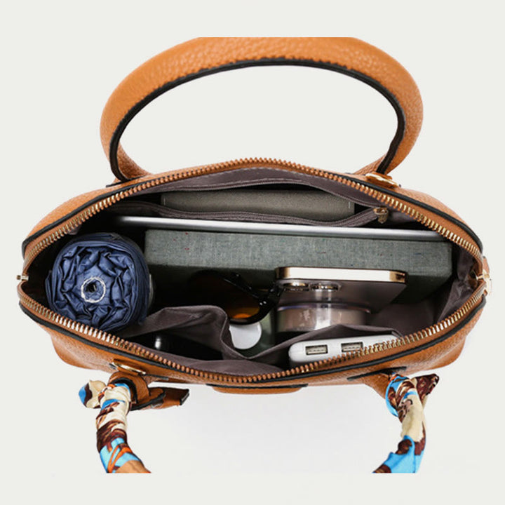 Top-Griff-Tasche für Frauen Vintage dünner Seidenschalgriff