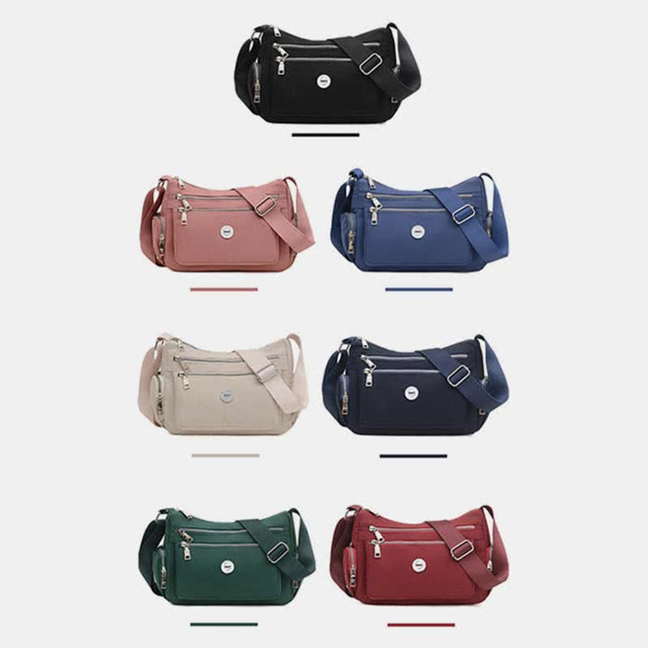 Umhängetasche mit mehreren Taschen für Damen, leicht, geräumig, Schultertasche