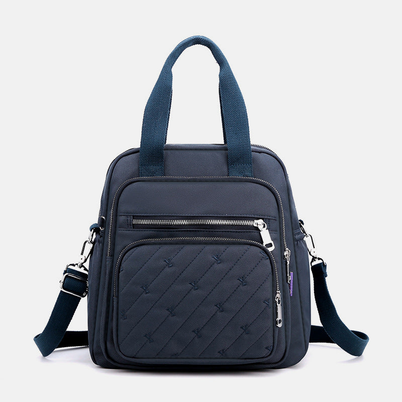 Multifunktionale leichte Prägung Elegante Handtasche Umhängetasche Rucksack