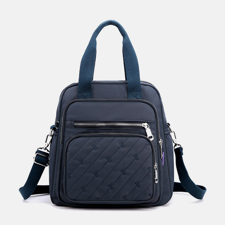 Multifunktionale leichte Prägung Elegante Handtasche Umhängetasche Rucksack