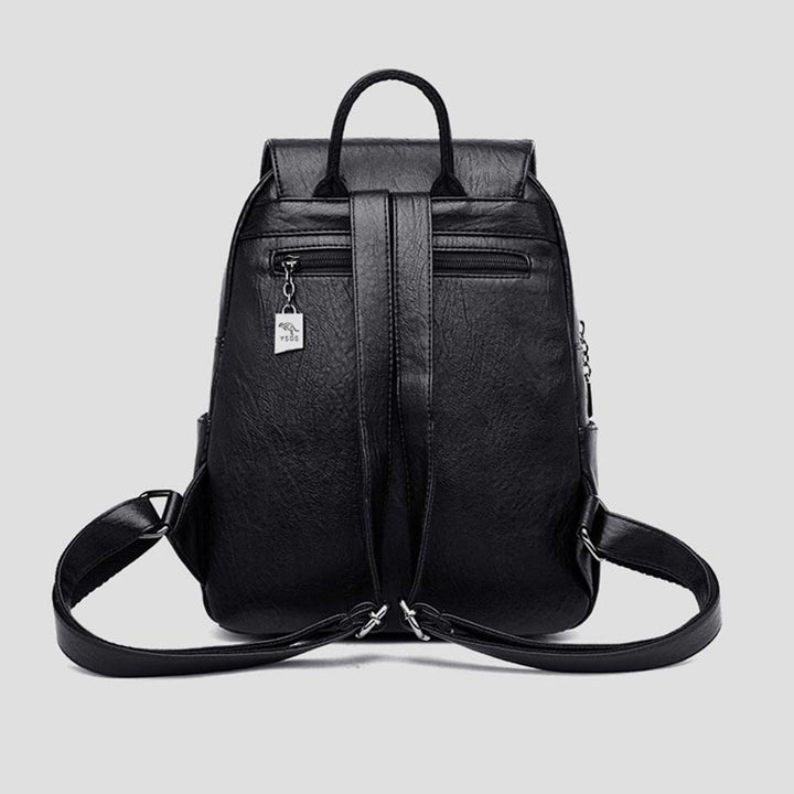 Kleiner Rucksack für Damen, weiches PU-Leder, lässiger Tagesrucksack