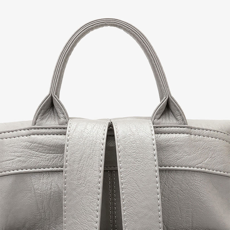 Rucksack für Damen aus Rindsleder, Mehrzweck-Reisetasche