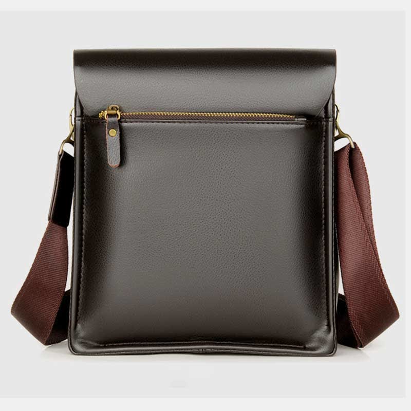 Herren Leder Umhängetasche Messenger Bag Reise Arbeit Business Satchel