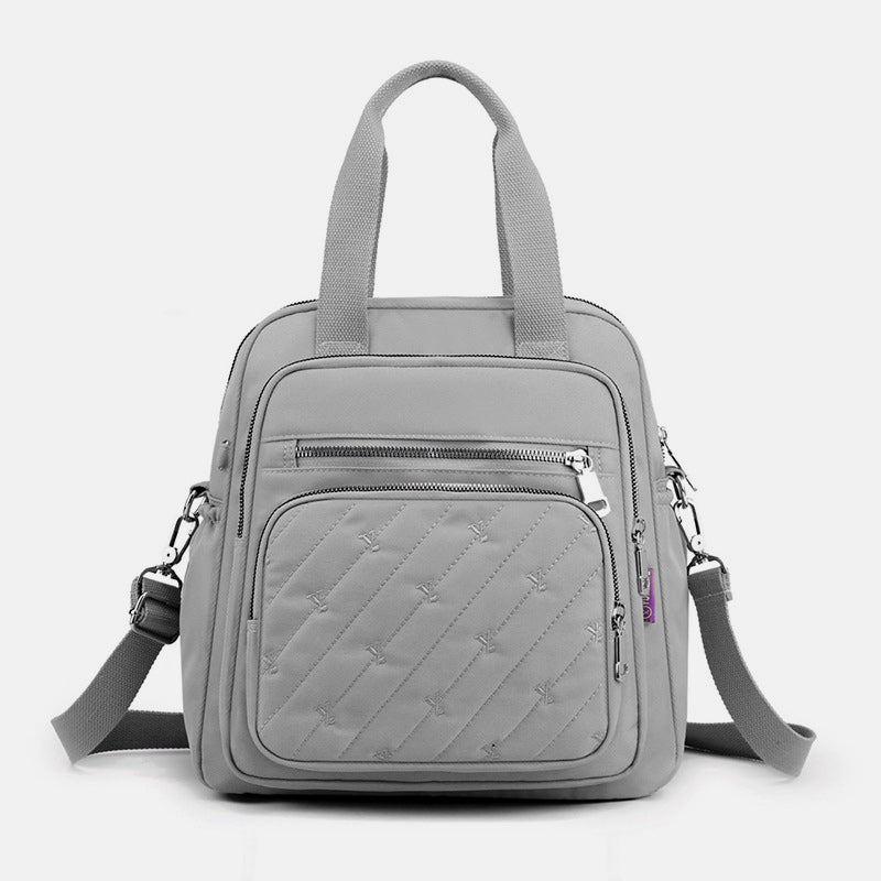 Multifunktionale leichte Prägung Elegante Handtasche Umhängetasche Rucksack