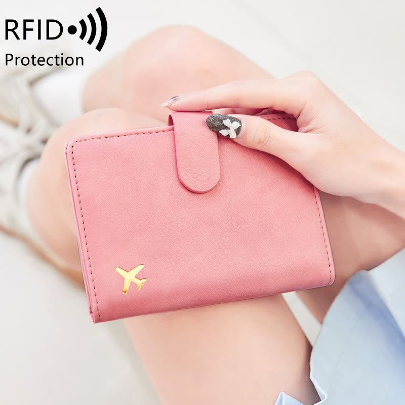 Reisepasshülle mit mehreren Steckplätzen RFID-blockierender Kartenhalter Reisepasshülle