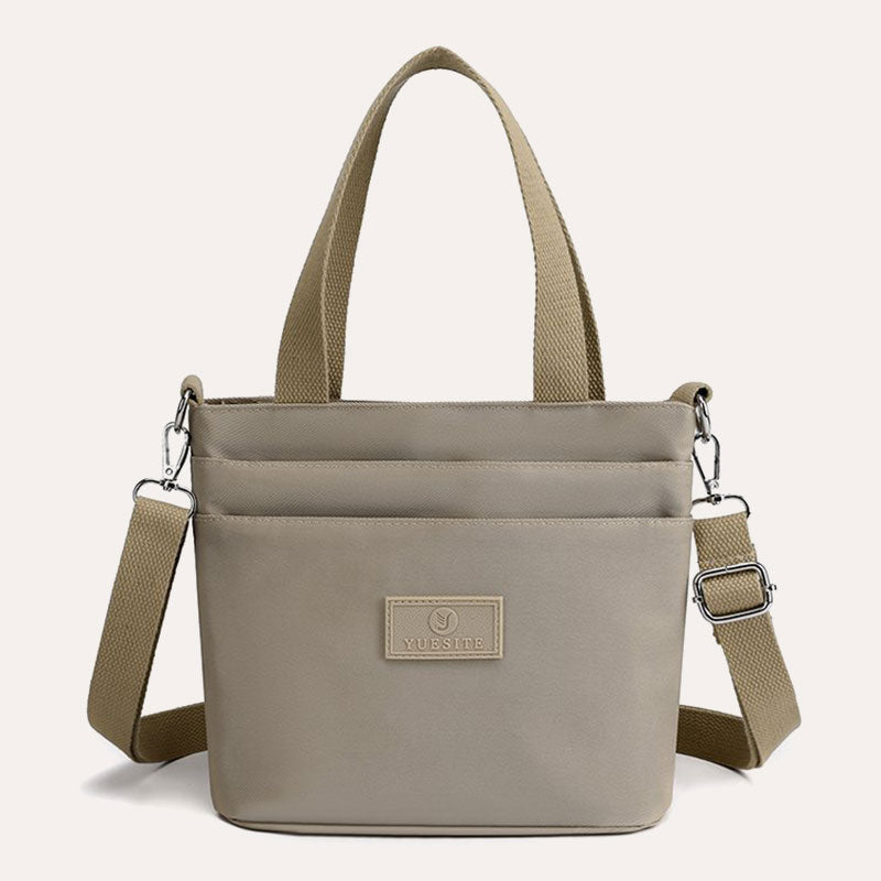Funktionelle Umhängetasche Schultertasche Mehrere Taschen Leichte einfarbige Handtasche