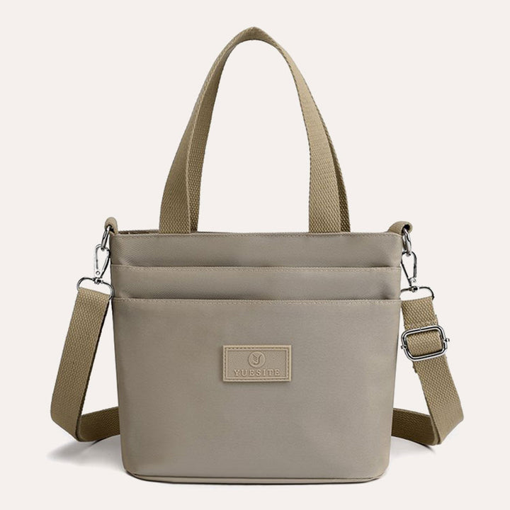 Funktionelle Umhängetasche Schultertasche Mehrere Taschen Leichte einfarbige Handtasche