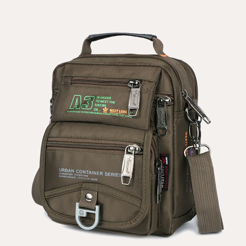 Nylon-Geldbörse mit mehreren Taschen, lässige Umhängetasche, Schultertasche, Reise-Brusttasche