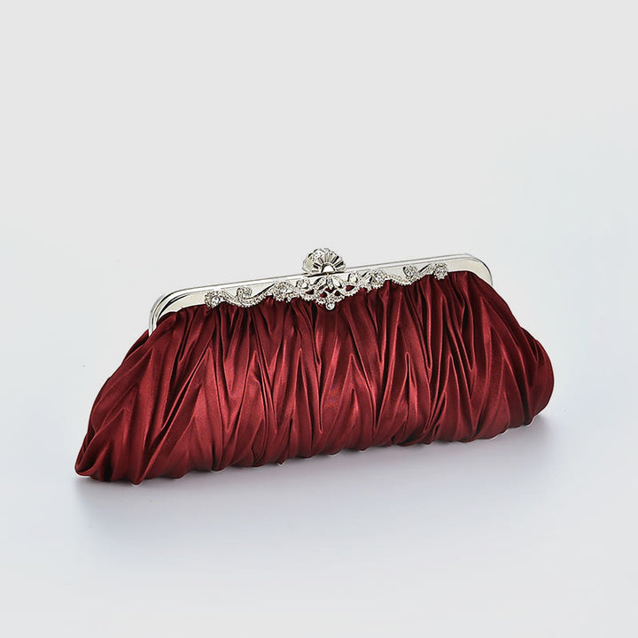 Abendtasche für Frauen Hochzeitsfeier Braut Plissee Kette Tasche