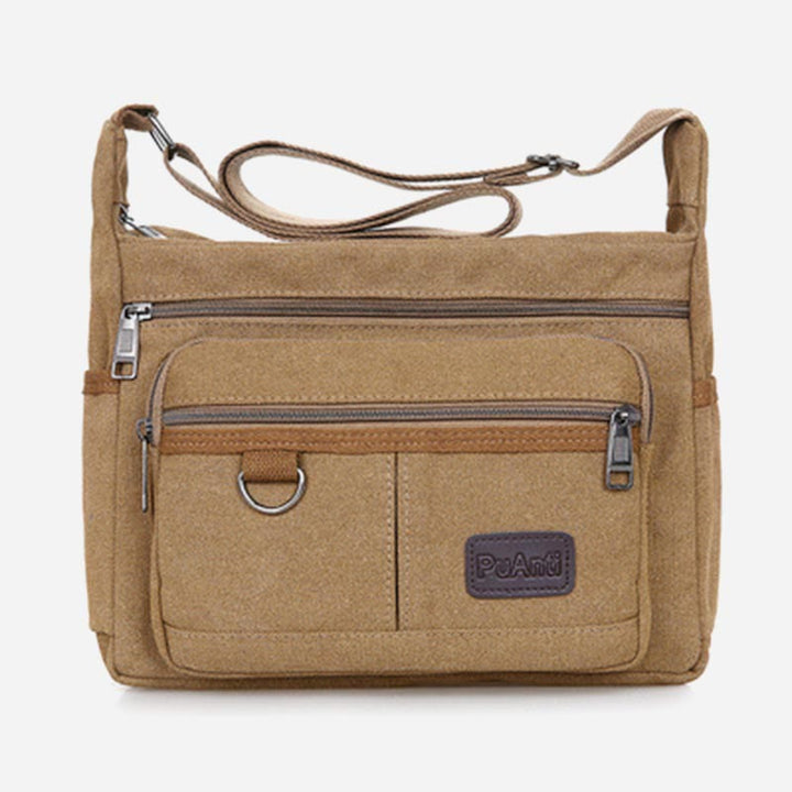 Umhängetasche für Herren, Vintage, Outdoor, Canvas, Business-Umhängetasche