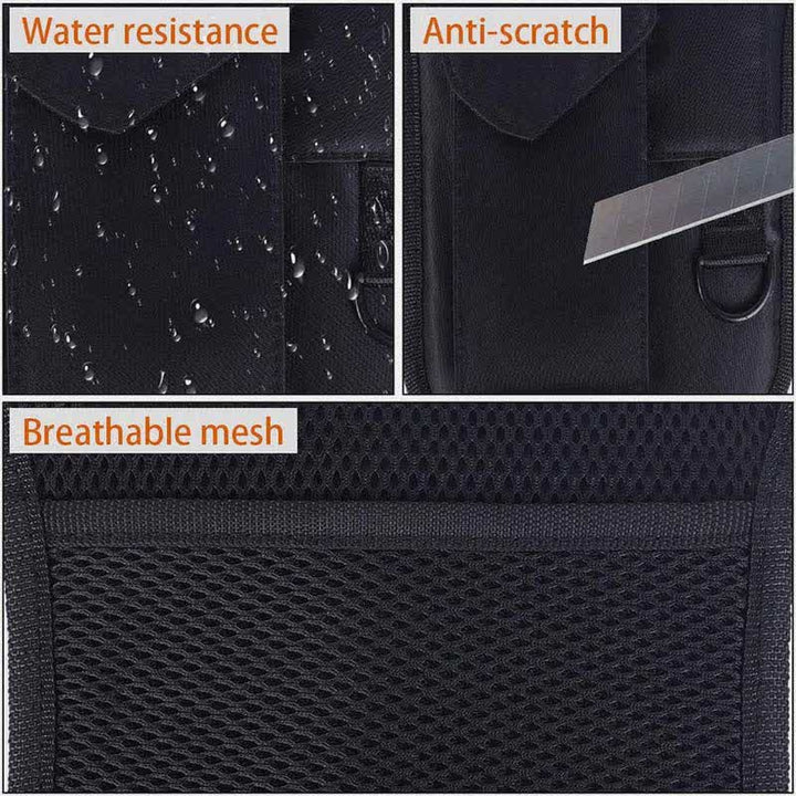 Diebstahlsichere, versteckte Unterarmgurt-Geldbörse aus Nylon mit Holstertasche und doppelter Schultertasche