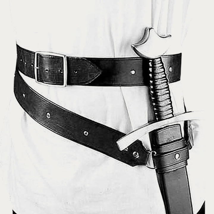 Ledergürtel Schwertholster für Cosplay Nieten verstellbares Holster