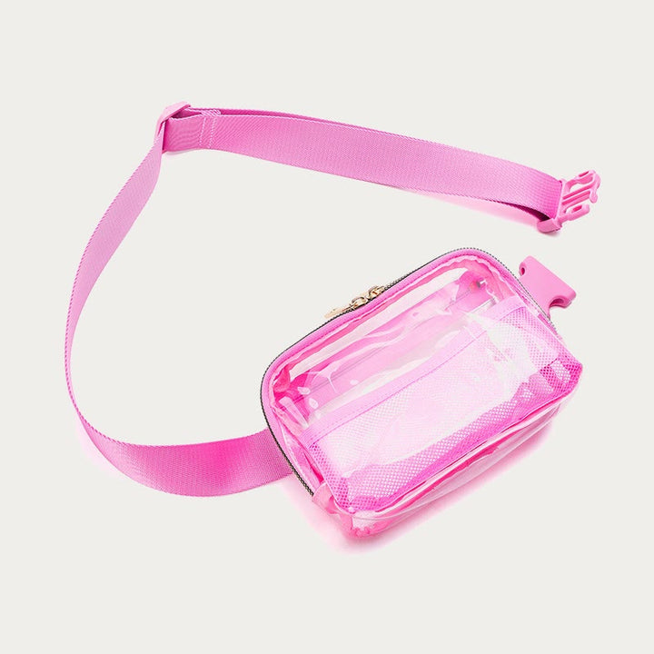Gürteltasche für Damen, Outdoor-Sport, durchsichtige, wasserdichte Nylontasche