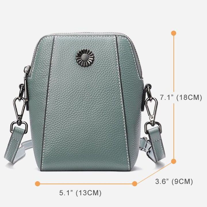 Handytasche für Damen Vintage Custom Mini Umhängetasche aus Rindsleder