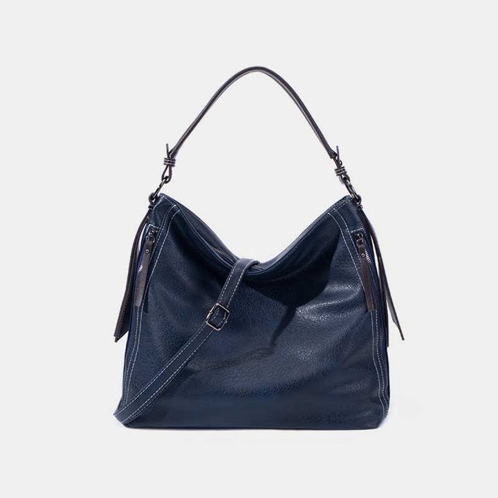 Retro-Handtasche für Damen, groß, Designer-Hobo-Tasche aus Leder