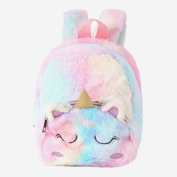 Rucksack für Frauen Einhorn pelzigen niedlichen Cartoon Kleinkinder Kinder Schultasche