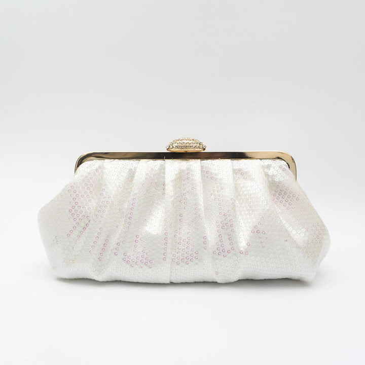 Abendtasche für Damen, mehrfarbige Party-Clutch mit Perlen, Pailletten und Diamanten