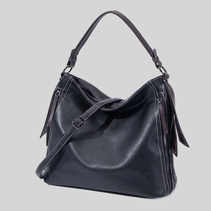 Retro-Handtasche für Damen, groß, Designer-Hobo-Tasche aus Leder