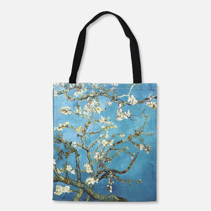 Schultertasche für Frauen mit Sternenhimmel, Ölgemälde, Leinwand, Strand