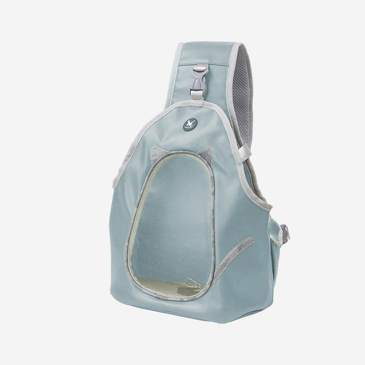 Bequeme, robuste, reflektierende Schultertasche für kleine Haustiere, Katzen und Hunde. - Hellblau - M - image 16