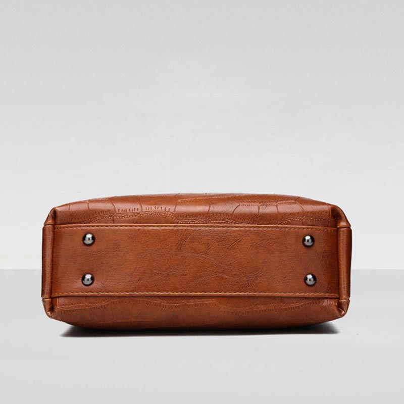 Damen Satchel Handtasche Schultertaschen Robuste Tragetaschen mit Griff oben